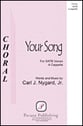 Your Song SATB choral sheet music cover